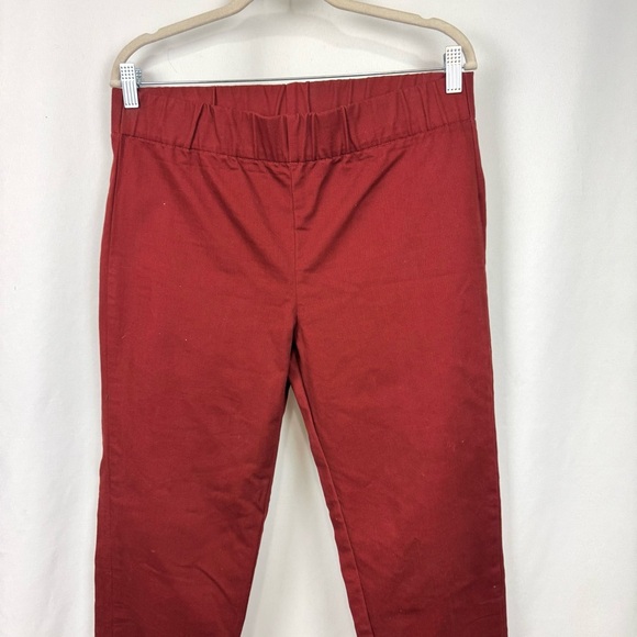 Soft Surroundings Metro Jeggings Rust Red Denim Pull On Pants Casual Sz M Tall - Picture 3 of 11
